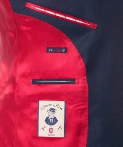 CG Anzug 70-124N1/423732+433103/62 Slim Fit, Schurwolle, Navy meliert, Marineblau -Anzüge & Westen Verkäufe 301646 norm5