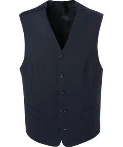 DIGEL Weste Comfort Fit Livorno 99976/161010/20 Schurwolle, Nachtblau