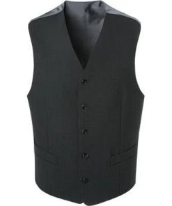 DIGEL Weste Comfort Fit Livorno 99976/161010/40 Schurwolle, Anthrazit