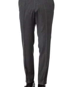 Carl Gross Hose Flann 70-061S0/338333/83 Sharp Fit, Schurwolle, Anthrazit meliert, Anthrazit