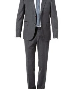 Carl Gross Anzug 70-061S0/325012+338333/83 Sharp Fit, Schurwolle, Dunkelgrau meliert, Anthrazit