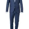 Carl Gross Anzug 70-061S0/325012+338333/63 Sharp Fit, Schurwolle, Saphirblau meliert, Dunkelblau