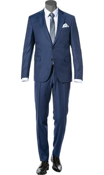 Carl Gross Anzug 70-061S0/325012+338333/63 Sharp Fit, Schurwolle, Saphirblau meliert, Dunkelblau 3 Carl Gross Anzug 70-061S0/325012+338333/63 Sharp Fit, Schurwolle, Saphirblau meliert, Dunkelblau