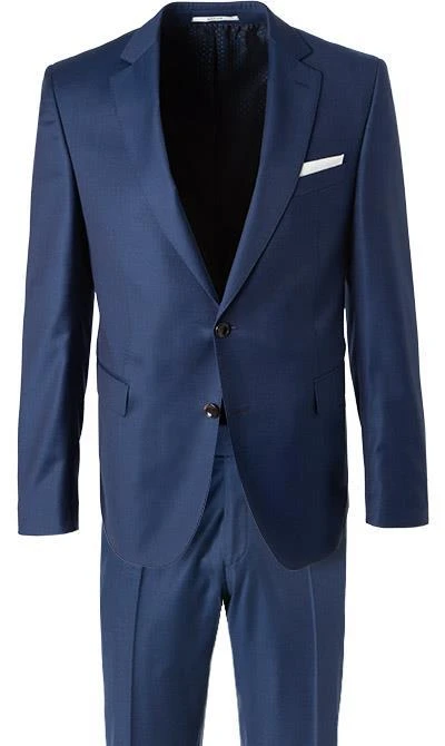Carl Gross Anzug 70-061S0/325012+338333/63 Sharp Fit, Schurwolle, Saphirblau meliert, Dunkelblau 4 Carl Gross Anzug 70-061S0/325012+338333/63 Sharp Fit, Schurwolle, Saphirblau meliert, Dunkelblau – Bild 2