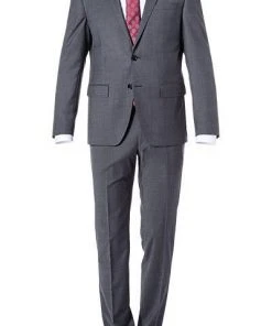 Daniel Hechter Anzug 40202+40252/100110/940 Modern Fit, Schurwolle klimaregulierend, Grau meliert, Grau