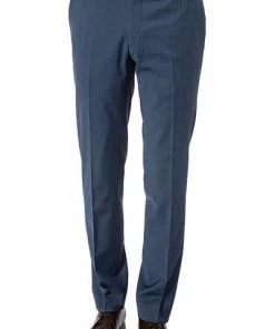 Daniel Hechter Hose 40252/100110/670 Modern Fit, Schurwolle klimaregulierend, Blau meliert, Nachtblau