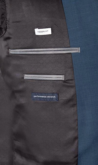 Daniel Hechter Anzug 40202+40252/100110/670 Modern Fit, Schurwolle klimaregulierend, Indigo meliert, Nachtblau 8 Daniel Hechter Anzug 40202+40252/100110/670 Modern Fit, Schurwolle klimaregulierend, Indigo meliert, Nachtblau – Bild 6