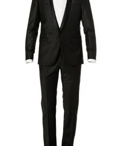 KARL LAGERFELD Anzug 155225+ 255025/10/500096/990 Smoking, Schurwoll-Stretch, Schwarz