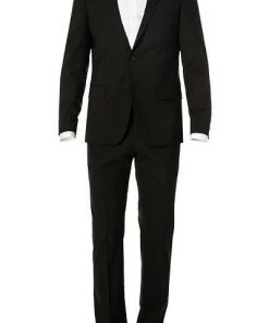 KARL LAGERFELD Anzug 155200+255001/10/500099/990 Schurwoll-Stretch, Schwarz
