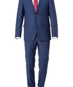 Daniel Hechter Anzug 40303+40353/100113/660 Regular Fit, Schurwolle, Blau meliert, Blau