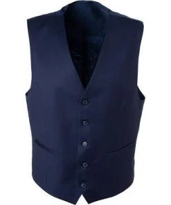 Carl Gross Weste Stan 70-060N0/343113/63 Modern Fit, Schurwolle, Dunkelblau, Marine