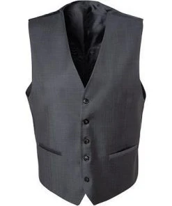 Carl Gross Weste Stan 70-060N0/343113/82 Modern Fit, Schurwolle, Dunkelgrau, Anthrazit