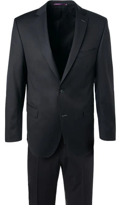 Carl Gross Anzug 70-060N0/323022+332023/90 Modern Fit, Schurwolle, Schwarz 4 Carl Gross Anzug 70-060N0/323022+332023/90 Modern Fit, Schurwolle, Schwarz – Bild 2