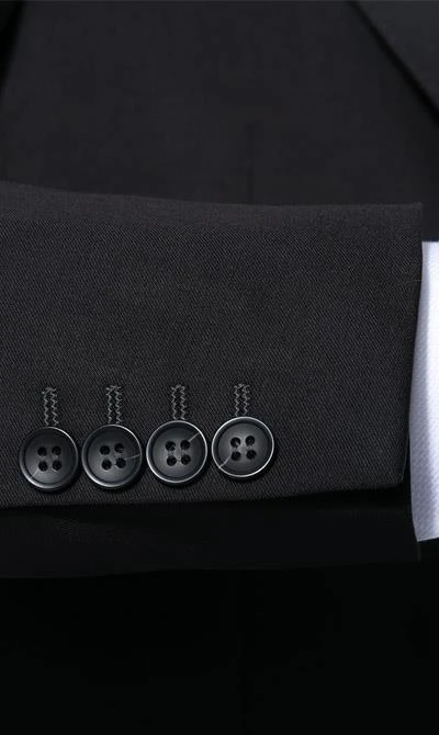 Carl Gross Anzug 70-060N0/323022+332023/90 Modern Fit, Schurwolle, Schwarz 6 Carl Gross Anzug 70-060N0/323022+332023/90 Modern Fit, Schurwolle, Schwarz – Bild 4