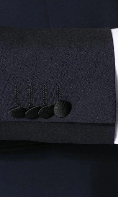 EDUARD DRESSLER Smoking 00225/6B11+3B45/46 Shaped Fit, Wolle-Mohair, Nachtblau, Marine 6 EDUARD DRESSLER Smoking 00225/6B11+3B45/46 Shaped Fit, Wolle-Mohair, Nachtblau, Marine – Bild 4