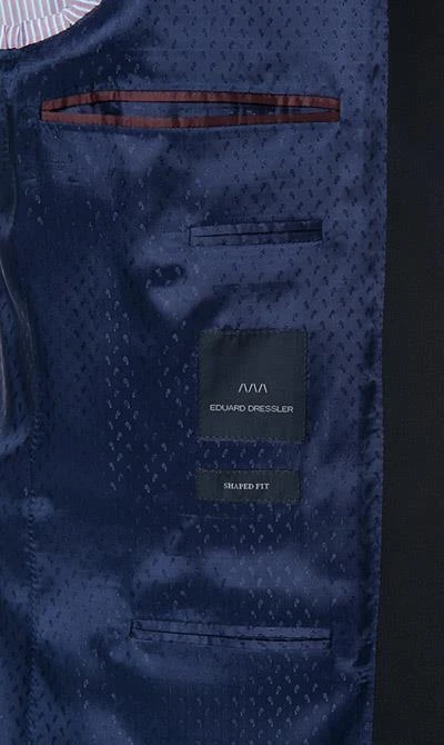EDUARD DRESSLER Smoking 00225/6B11+3B45/46 Shaped Fit, Wolle-Mohair, Nachtblau, Marine 7 EDUARD DRESSLER Smoking 00225/6B11+3B45/46 Shaped Fit, Wolle-Mohair, Nachtblau, Marine – Bild 5