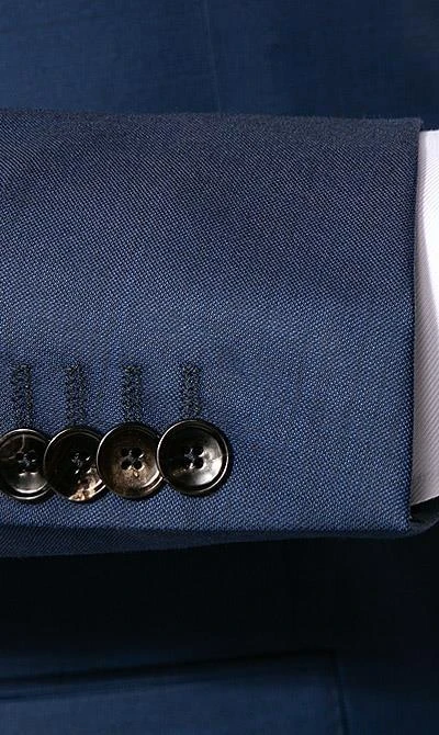 EDUARD DRESSLER Anzug 00510/6B01+3B25/45 Shaped Fit, Schurwolle Super140, Dunkelblau meliert, Dunkelblau 6 EDUARD DRESSLER Anzug 00510/6B01+3B25/45 Shaped Fit, Schurwolle Super140, Dunkelblau meliert, Dunkelblau – Bild 4