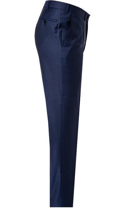 EDUARD DRESSLER Anzug 00510/6B01+3B25/45 Shaped Fit, Schurwolle Super140, Dunkelblau meliert, Dunkelblau 10 EDUARD DRESSLER Anzug 00510/6B01+3B25/45 Shaped Fit, Schurwolle Super140, Dunkelblau meliert, Dunkelblau – Bild 8