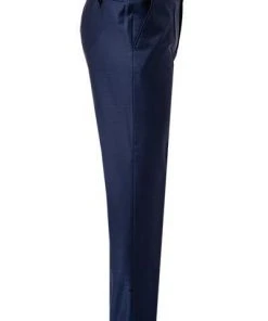 EDUARD DRESSLER Hose Jeff 00510/3B25/45 Shaped Fit, Schurwolle Super140, Dunkelblau meliert, Dunkelblau -Anzüge & Westen Verkäufe 312227 norm3