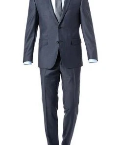 Carl Gross Anzug 70-060N0/323022+332023/61 Modern Fit, Schurwolle, Blau, Stahlblau