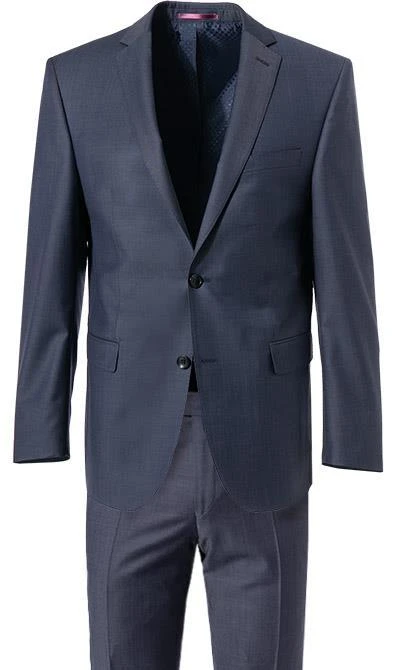 Carl Gross Anzug 70-060N0/323022+332023/61 Modern Fit, Schurwolle, Blau, Stahlblau 4 Carl Gross Anzug 70-060N0/323022+332023/61 Modern Fit, Schurwolle, Blau, Stahlblau – Bild 2