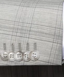 Strellson Anzug Cale-Madden 30015974+75/045 Extra Slim Fit, Schurwolle, Graugrün kariert, Grau -Anzüge & Westen Verkäufe 313784 norm4