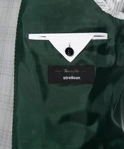 Strellson Anzug Cale-Madden 30015974+75/045 Extra Slim Fit, Schurwolle, Graugrün kariert, Grau -Anzüge & Westen Verkäufe 313784 norm5