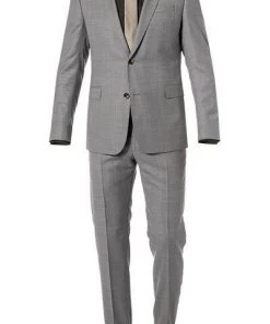Strellson Anzug Aban/Manver 30015351+30015352/275 Anzug Aban-Manver, Slim Fit, Schurwolle Super120, Grau meliert, Beige