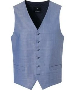 JOOP! Weste Wancko 30015793/426 Schurwolle, Himmelblau gemustert, Blau