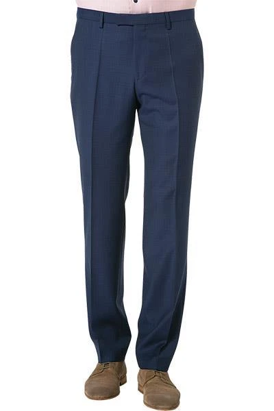 BOSS Hose Lenon 50410140/420 Regular Fit, Schurwolle, Mittelblau meliert, Blau 3 BOSS Hose Lenon 50410140/420 Regular Fit, Schurwolle, Mittelblau meliert, Blau