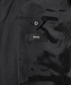 BOSS Anzug Jeckson/Lenon 50410126+50410140/001 Anzug Jeckson-Lenon, Regular Fit, Schurwolle, Schwarz meliert, Schwarz -Anzüge & Westen Verkäufe 315945 norm5