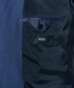 BOSS Anzug Jeckson/Lenon 50410126+50410140/420 Anzug Jeckson-Lenon, Regular Fit, Schurwolle, Mittelblau meliert, Blau -Anzüge & Westen Verkäufe 315955 norm5