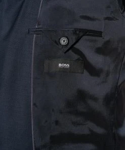 BOSS Anzug Jeckson/Lenon 50410126+50410140/402 Anzug Jeckson-Lenon, Regular Fit, Schurwolle, Nachtblau meliert, Dunkelblau -Anzüge & Westen Verkäufe 315976 norm5