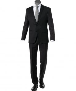 BOSS Anzug Huge/Lenon 50408828+9254/001 Anzug Huge-Lenon, Slim Fit, Schurwolle REDA, Schwarz