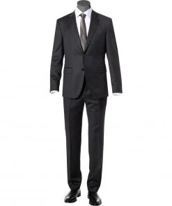BOSS Anzug Huge/Lenon 50408828+9254/021 Anzug Huge-Lenon, Slim Fit, Schurwolle REDA, Anthrazit meliert, Dunkelgrau