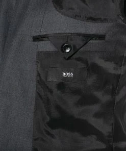 BOSS Anzug Huge/Lenon 50408828+9254/021 Anzug Huge-Lenon, Slim Fit, Schurwolle REDA, Anthrazit meliert, Dunkelgrau -Anzüge & Westen Verkäufe 316056 norm5