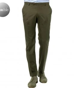 Pierre Cardin Hose Bertrand 72137/810/75201/7830 Slim Fit, Baumwolle, Olivgrün