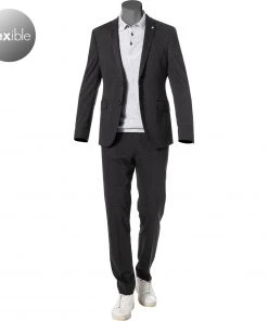 Pierre Cardin Anzug 62211+72137/810/75281/2100 Slim Fit, Jersey halbgefüttert, Anthrazit meliert, Anthrazit