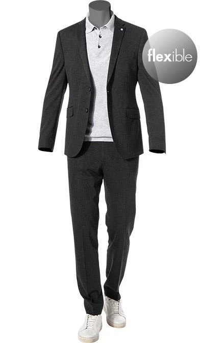 Pierre Cardin Anzug 62211+72137/810/75281/2100 Slim Fit, Jersey halbgefüttert, Anthrazit meliert, Anthrazit 4 Pierre Cardin Anzug 62211+72137/810/75281/2100 Slim Fit, Jersey halbgefüttert, Anthrazit meliert, Anthrazit – Bild 2