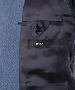 BOSS Anzug Jeckson/Lenon 50412308+50412309/450 Anzug Jeckson-Lenon, Regular Fit, Schurwolle, Blau meliert, Jeansblau -Anzüge & Westen Verkäufe 316292 norm5