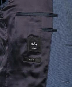 BOSS Anzug Jeckson/Lenon 50412308+50412309/450 Anzug Jeckson-Lenon, Regular Fit, Schurwolle, Blau meliert, Jeansblau -Anzüge & Westen Verkäufe 316292 norm6