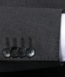 BOSS Anzug Jeckson/Genius 50409253+50408837/021 Anzug Jeckson-Genius, Slim Fit, Schurwolle REDA, Anthrazit meliert, Dunkelgrau -Anzüge & Westen Verkäufe 316319 norm4