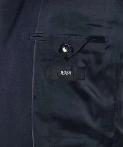 BOSS Anzug Jeckson/Genius 50409253+50408837/480 Anzug Jeckson-Genius, Regular Fit, Schurwolle REDA, Dunkelblau, Blau -Anzüge & Westen Verkäufe 316320 norm5