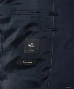 BOSS Anzug Jeckson/Genius 50409253+50408837/480 Anzug Jeckson-Genius, Regular Fit, Schurwolle REDA, Dunkelblau, Blau -Anzüge & Westen Verkäufe 316320 norm6