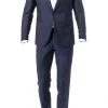 CG Anzug 80-138N1/424012+430013/63 Slim Fit, Schurwolle, Saphirblau, Blau-schwarz
