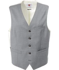 CG Weste Pietro 80-140S0/441053/81 Slim Fit, Schurwolle, Grau meliert, Hellgrau