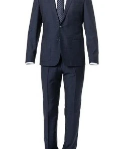 ROY ROBSON Anzug 050341797900+1295400/A401 Slim Fit, Schurwolle, Dunkelblau meliert, Dunkelblau