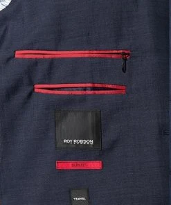 ROY ROBSON Anzug 050341797900+1295400/A401 Slim Fit, Schurwolle, Dunkelblau meliert, Dunkelblau -Anzüge & Westen Verkäufe 324136 norm6