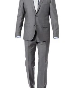 ROY ROBSON Anzug 050231737100+1267500/A050 Regular Fit, Schurwolle Super100, Grau meliert, Pastellgrau