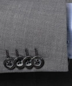 ROY ROBSON Anzug 050231737100+1267500/A050 Regular Fit, Schurwolle Super100, Grau meliert, Pastellgrau -Anzüge & Westen Verkäufe 324142 norm4